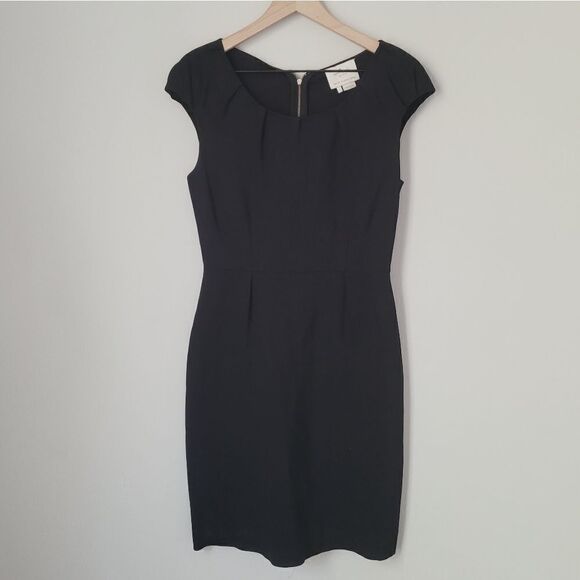 Kate Spade Cap Sleeve Shift Dress in Black Size 4 - Picture 1 of 7